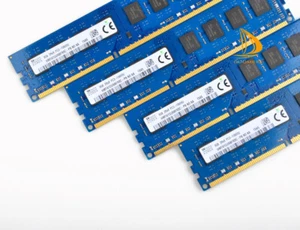 Hynix 4X 8 Go 2Rx8 DDR3 1333MHz 240PIN PC3-10600U ordinateur DIMM Mémoire RAM *- - Photo 1/8