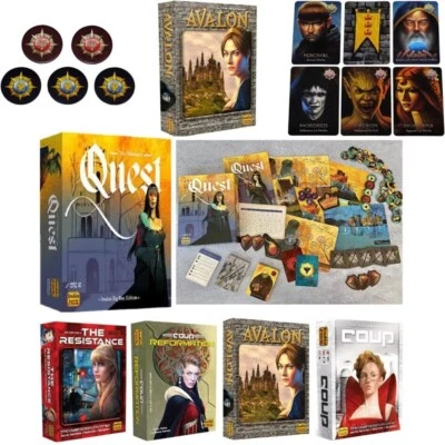 Indie Boards and Cards The Resistance Avalon Quest Coup Reformation Card Game