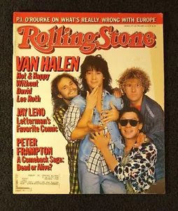 1986 ROLLING STONE MAGAZINE # 477 EDDIE VAN HALEN SAMMY HAGAR - Picture 1 of 2