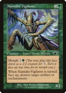 Nantuko Vigilante Casi Nuevo/M Legiones Criatura Verde Insecto Druida Mutante Magic The Gathering 132 - Imagen 1 de 1