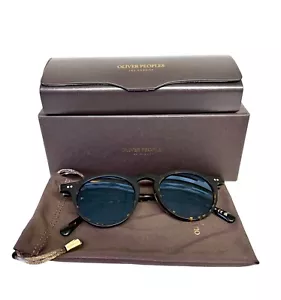 Oliver Peoples Sunglasses OP-13 Sun Semi Matte Brown Tortoise Breath Logo w/case - Picture 1 of 9