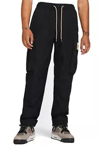 Jordan Flight Heritage Cargo Pants Men Size Medium Black Hemp DC7450 010 - Picture 1 of 8