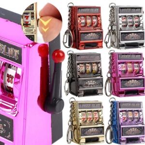 Toy Keychains Coin Operated Games Fruit Slot Machine  Kids Adult