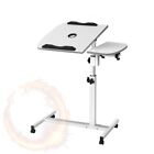 Artiss Laptop Table Desk Adjustable Stand With Fan White