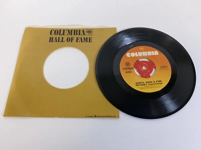 KB175 45RPM Earth wind and fire Getaway / same instrumental Columbia 10373  - Imagem 1 de 2