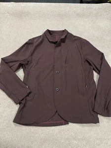 Lululemon Jacket Mens Extra Large Red Rain Full Zip Performance Stretch Pockets - Picture 1 of 12