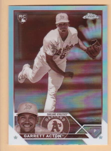 2023 Topps Chrome Update #USC180 GARRETT ACTON RC Rookie Card SEPIA REFRACTOR - Picture 1 of 2