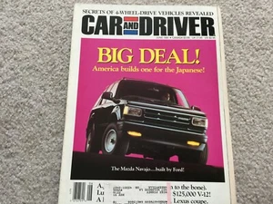 1991 Mazda Navajo Car and Driver Magazine - Picture 1 of 1
