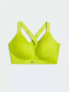 ✅ ADIDAS IVY PARK X PELOTON BR TRAINING TAPE BRA Lime HG0520 Medium UK 14 📦 - Picture 1 of 2