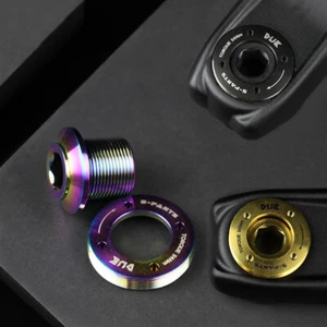 Titanium Crank Caps SRRAM Speedlink Ultralight Screws Mountain Road Bikes  - Picture 1 of 7