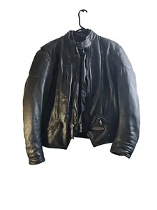 womens harley davidson fxrg leather Armor Jacket With Lining and Backbrace, L. - Picture 1 of 18