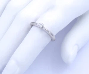  Anillo de mujer 750 - oro blanco de 18 quilates con diamantes aprox. 0,35 quilates (53 (16,8 mm Ø) - Imagen 1 de 5