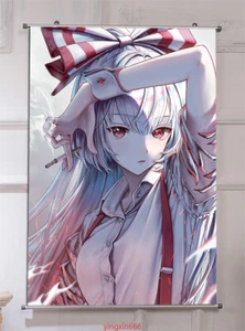 Fujiwara No Mokou Anime TouHou Project Poster 60*90cm HD Art Wall Scroll Decor - Picture 1 of 1