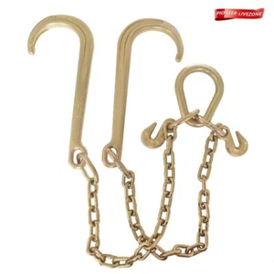 15" Large G70 V-Chain J Hooks Flatbed Tow Truck Rollback Wrecker Carrier 2 mini - Picture 1 of 8