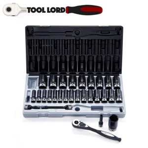 Action 29Pce 1/2” Drv Met Deep Impact 6pt Thin Wall Socket Set 10-36mm 11242901 - Picture 1 of 2