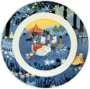 Placa MOOMIN Luonto 195 mm azul fiesta MM3203-330 Yamaka de Japón - Imagen 1 de 1