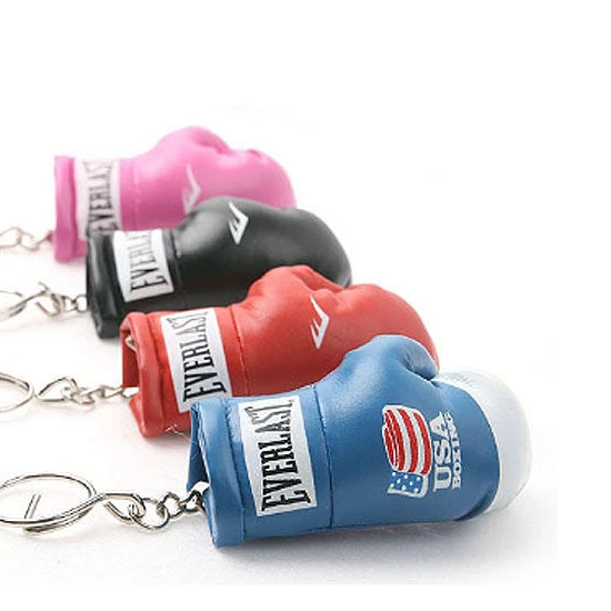 Everlast Guante de Boxeo Llavero Talla 8cm Negro Rosa Azul Rojo Foto 1 de 1
