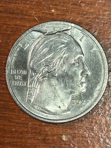2022-P Wilma Mankiller Quarter Error - Obverse Retained Cud + Reverse Die Break - Picture 1 of 6