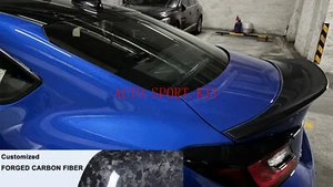 For Subaru BRZ Toyota GR86 Customize Forged Carbon Fiber Rear Trunk Spoiler Wing - Picture 1 of 6