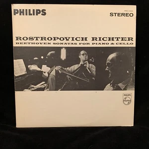 ROSTROPOVICH cello - BEETHOVEN Cello Sonatas #1-5 - RICHTER - PHILIPS ST 2LP.. - Imagen 1 de 8
