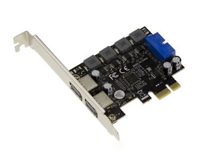 Pcie USB 3.0 2 Anschlüsse 5G „A“ + Intern USB3 19 Dot Uto Gefeuert nec D720201 - Bild 1 von 2