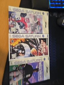 Sega Saturn Manuals Frank Thomas Big Hurt Solar Eclipse NFL Quarterback Club - Picture 1 of 2