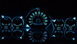 1964-1973 Ford Mustang medidor de brillo esferas de plasma disco de tachoque brillo - Imagen 1 de 8