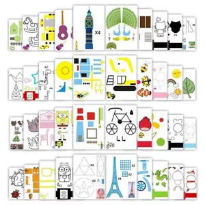 Papel Grueso Impresión 3D Pluma Libro de Dibujo Pluma 3D Álbum de Pintura para Niños Regalos - Imagen 1 de 12