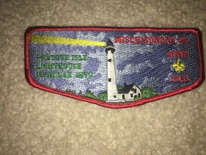 Boy Scout LHAC Presque Is Red Mischigonong OA 89 Michigan Lighthouse Flap Patch - Picture 1 of 1