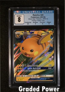 Pokemon Promo Raichu GX Black Star Promos CGC 8 (9009) SM213 - Picture 1 of 2