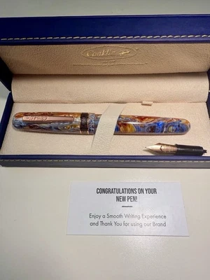 Pluma Estilográfica Conklin 1898 Misto Naranja, M Nueva en Caja + F Nueva en Caja RGT Foto 1 de 4