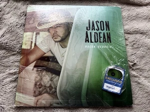 Jason Aldean Macon Georgia Limited Green Marble Triple Vinyl LP New Shelf Wear - Picture 1 of 4