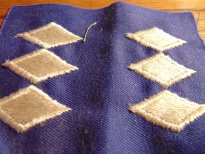 CIVIL AIR PATROL CADET COLONEL INSIGNIA FULL SIZE ULTRAMARINE BLUE PAAR - Bild 1 von 2