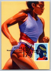#5668 Title IX Runner FDC Maxi Card - Picture 1 of 2