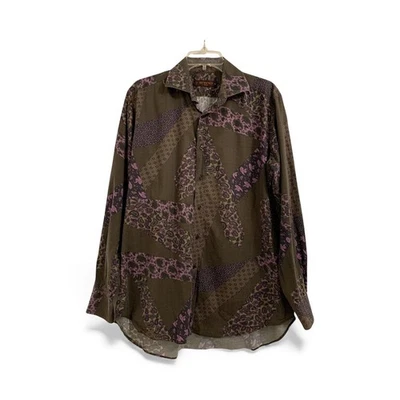 ETRO Milano Paisley Patchwork Long Sleeve Button Up Shirt cotton Italy 42 - Image 1 of 4