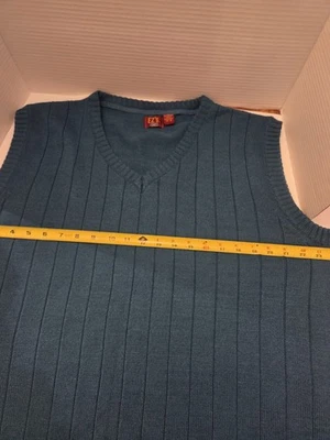 2 男式毛衣背心 80 年代亚克力爷爷垃圾 XL — 第 1/4 张图片