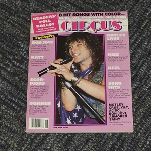 Circus magazine November 1985 Bon Jovi - Picture 1 of 3