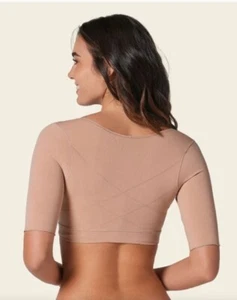 Leonisa Womens Sz S Invisible Upper Arm Shaper Vest Beige Style 015790 - Picture 1 of 14