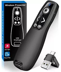Presentador inalámbrico presentador remoto clicker para computadora portátil Mac - Imagen 1 de 8