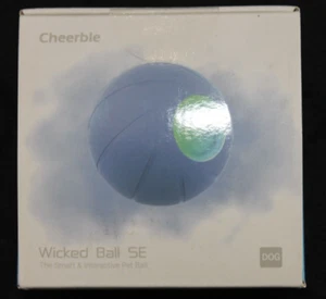 Cheerble Wicked Ball SE Smart Automatic Interactive Dog Toy Ball #C1221 Blue New - Picture 1 of 7