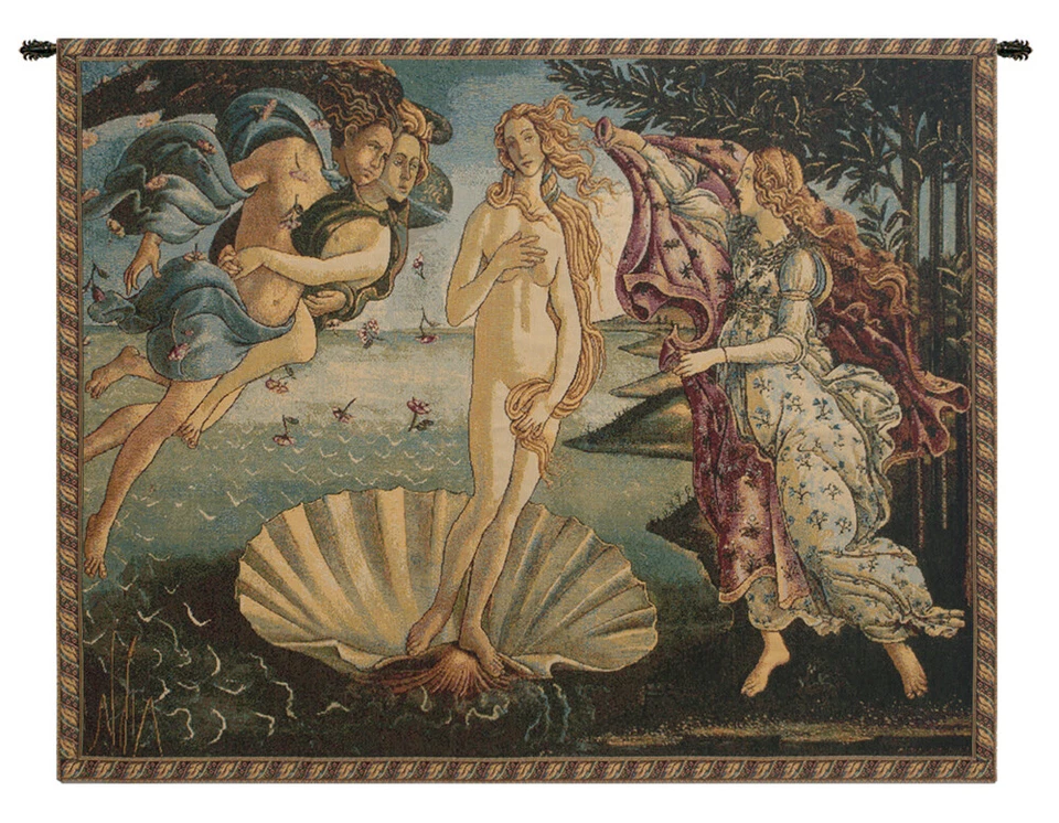 Birth of Venus Nascita di Vener Botticelli Italian Tapestry Wall Art Hanging New - Image 1 of 4