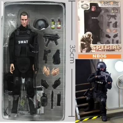 12" 1/6 Military Soldier SWAT Action Figure Model Uniform Military Army for Kids - Image 1 of 4