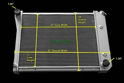 3 Row Aluminum Racing Radiator For 1974-1981 Chevy Camaro/Nova/Buick Regal 571 - Image 1 of 4