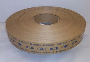 Rollo de carrete envolvedor de monedas de 3 níquel de diamante ¡300+ pies de largo! Numismático difícil de encontrar - Imagen 1 de 4