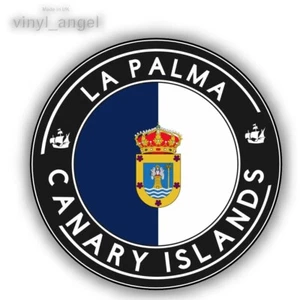 LA PALMA Canary Islands Round Fridge Magnet 75x75mm #M9064 - Picture 1 of 2