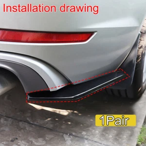Accesorios Coche Parachoques Trasero Difusor Labial Divisor Canard Protector Negro - Imagen 1 de 12