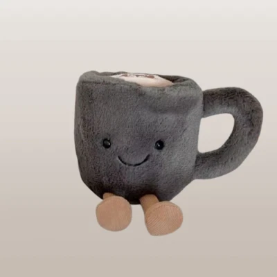 NEU 10cm Jelly/Cat Kaffeetasse Weich Gefüllte Spielzeuge DE - Bild 1 von 4