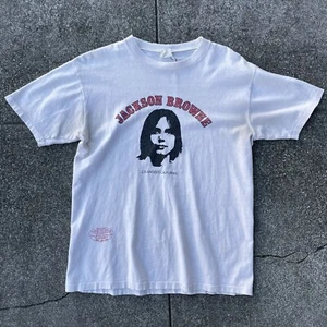 JACKSON BROWNE • RARE • 1980s • VINTAGE • T-SHIRT • SINGLE STITCH - Picture 1 of 5