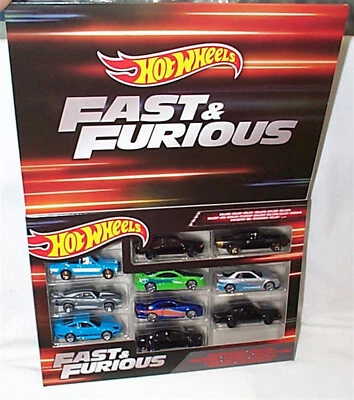 Hot Wheels Fast & Furious Set of 10 PREMIUM Pack Exclusive!! Skyline R32 - HNT21 - Image 1 of 4