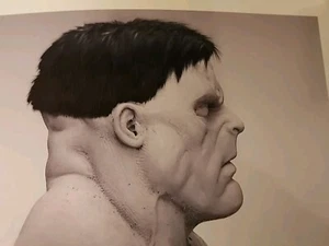 SCARY MOVIE 3 Concept ART HULK STUNNING DBL WEIGHT PROFILE PHOTO STAMPED ZUCKERS - Picture 1 of 7
